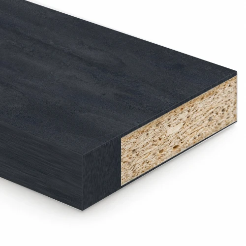 Krawędź blendy Beton Czarny – obrzeże ABS 0,8 mm na czterech krawędziach