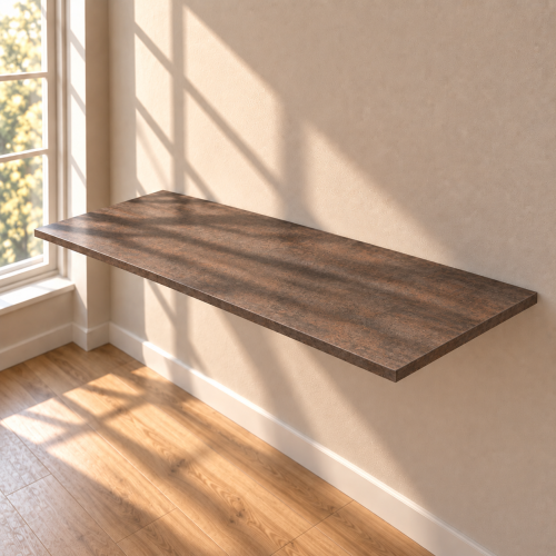 Blat na wymiar w dekorze Beton Rdzawy – płyta laminowana, obrzeże ABS 1 mm