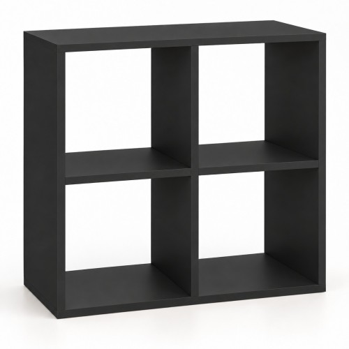 Regał kostka otwarty w dekorze Czarny – 2×2, 65,4 × 30 × 65,4 cm