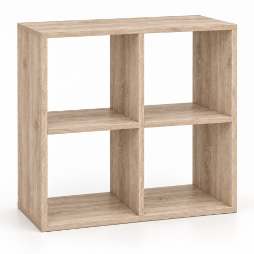 Regał kostka otwarty w dekorze Dąb Sonoma – 2×2, 65,4 × 30 × 65,4 cm