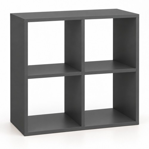 Regał kostka otwarty w dekorze Grafit – 2×2, 65,4 × 30 × 65,4 cm