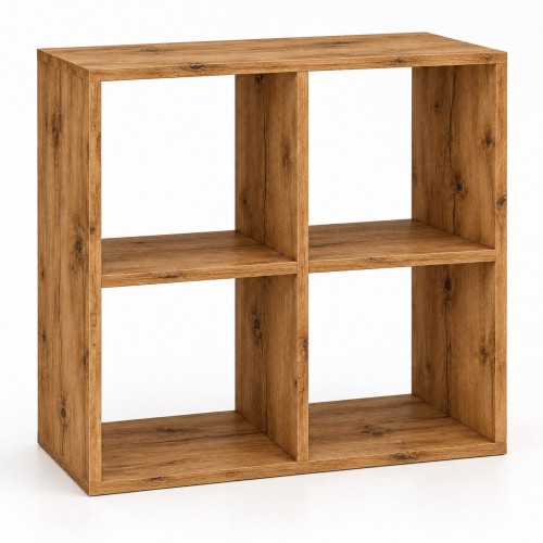 Regał kostka otwarty w dekorze Dąb Wotan – 2×2, 65,4 × 30 × 65,4 cm
