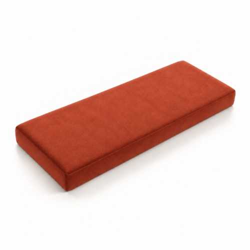 Siedzisko tapicerowane na wymiar Magic Velvet 2242 ceglasty