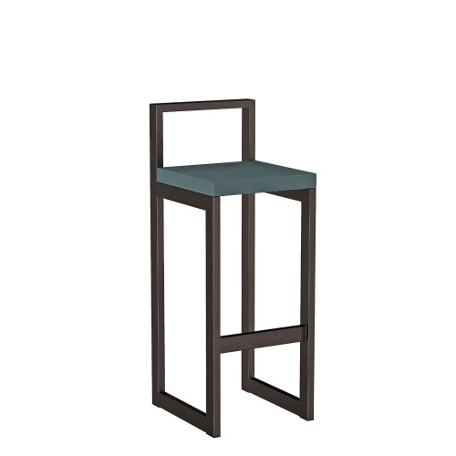 Metalowy Hoker loft z oparciem - Zielony (1).jpg